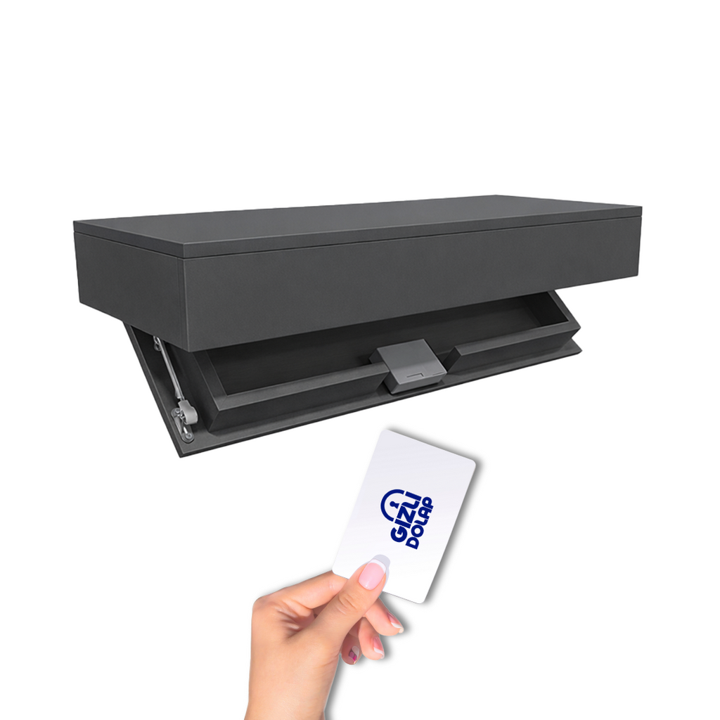 Gizli Bölmeli Raf Antrasit Renk