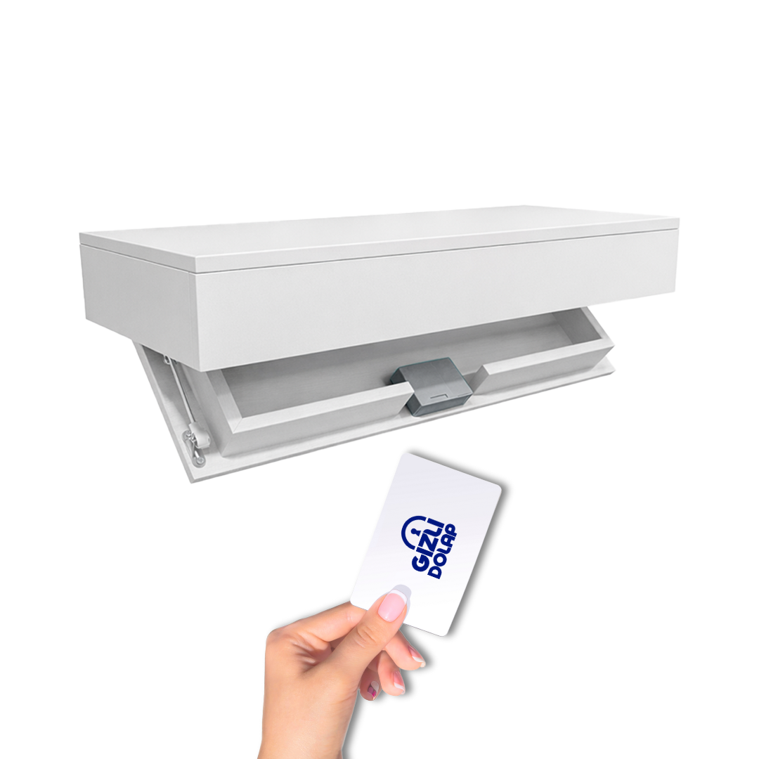  Gizli Bölmeli Raf Beyaz Renk